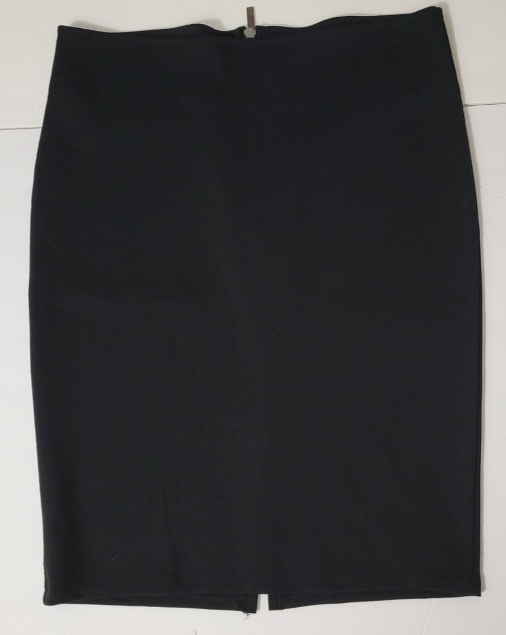 19V69 Italia by Versace Womens S Black Stretch Midi Pencil Skirt Back Slit